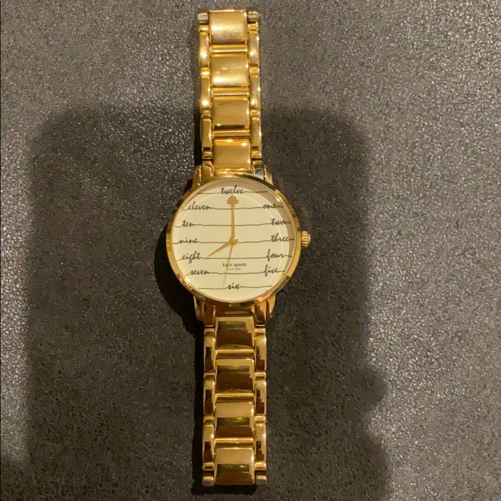 Gold Kate Spade watch
